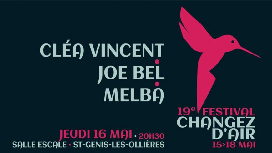 Concert Melba + Joe Bel + Clea Vincent Concert Melba + Joe Bel + Clea Vincent