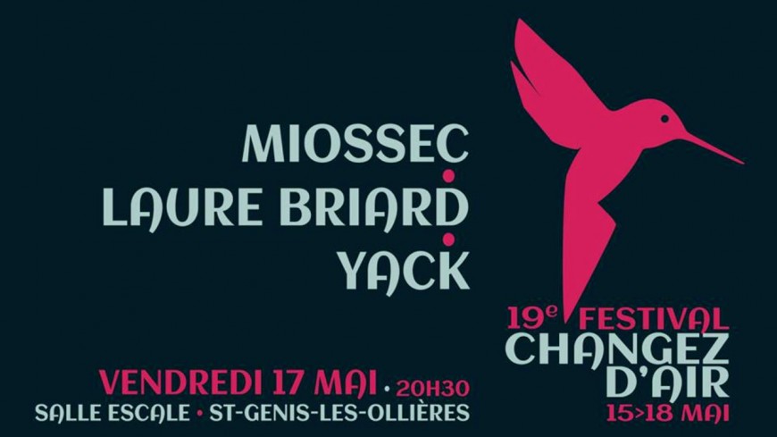 Concert Miossec + Laure Briard + Yack Concert Miossec + Laure Briard + Yack