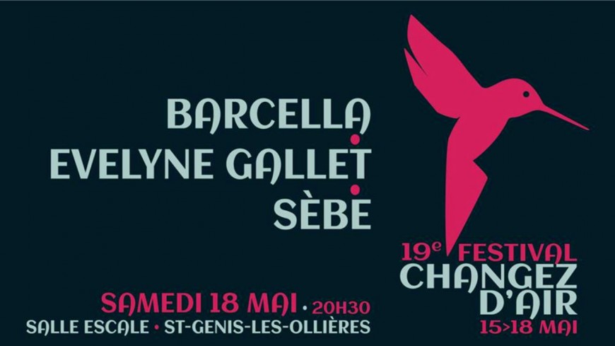 Concert Barcella + Evelyne Gallet + Sèbe Concert Barcella + Evelyne Gallet + Sèbe