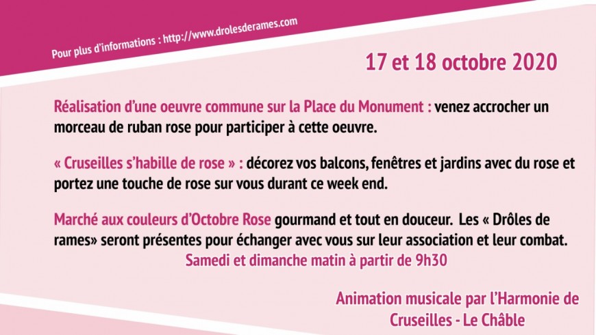 Marché Gourmand aux couleurs d'Octobre Rose Marché Gourmand aux couleurs d'Octobre Rose