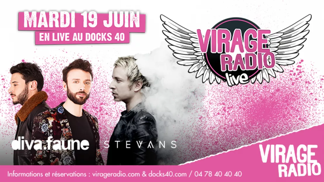 DIVA FAUNE  + STEVANS en showcase Virage Radio
