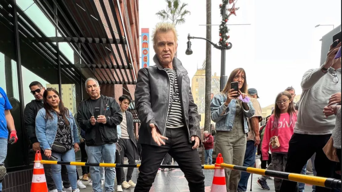 Billy Idol fait son entrée sur le prestigieux Hollywood Walk of Fame !