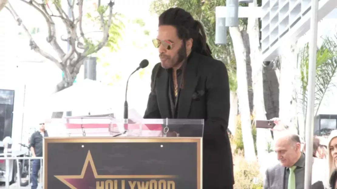 Lenny Kravitz honoré sur le Walk of Fame d'Hollywood Boulevard