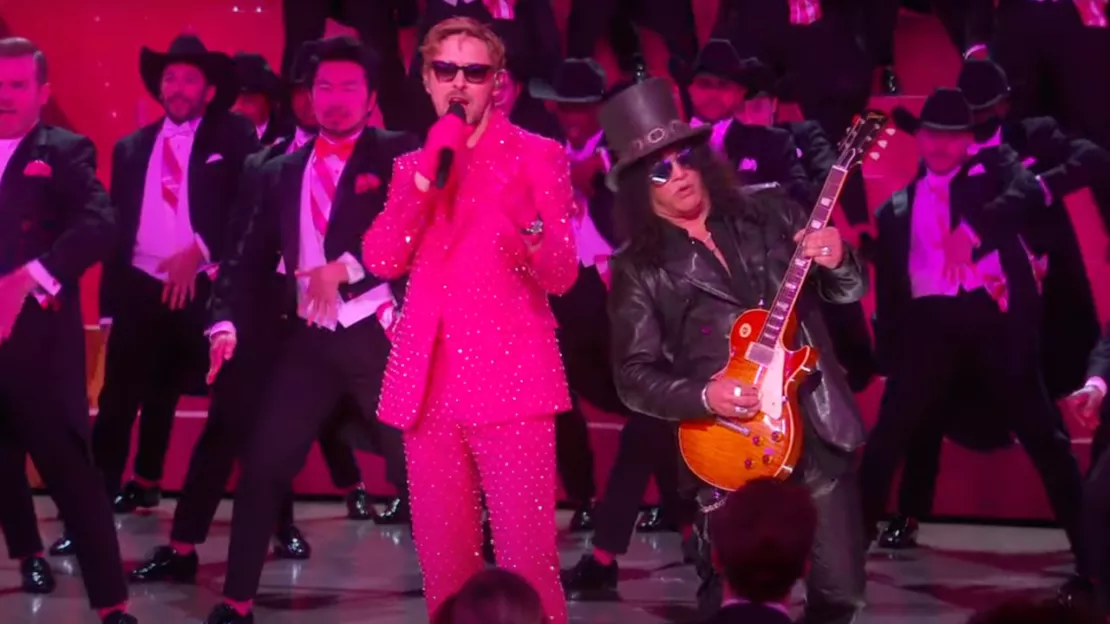 Slash performe aux côtés de Ryan Gosling aux Oscars